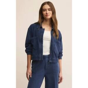 NEW Z SUPPLY heritage knit jacket in indigo